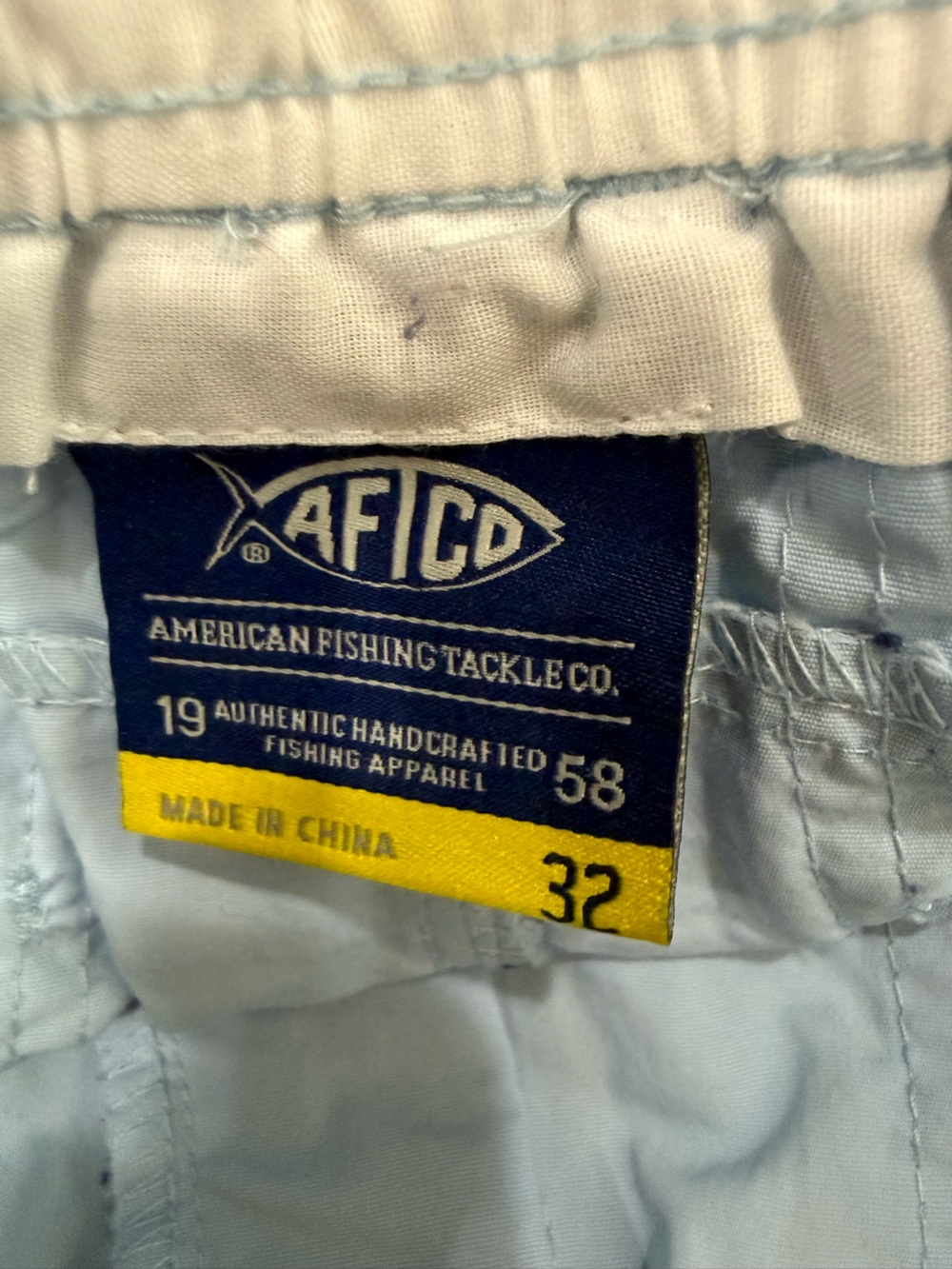 AFTCO Light Blue Men's Fishing Shorts Size 32 - Picture 5 of 5